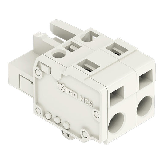 721-202/008-000 WAGO Conector hembra para 1 conductor;  2 polos; gris claro