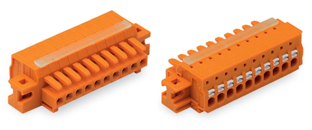 2734-212/027-000 WAGO Conector hembra para 1 conductor; 12 polos; Naranja