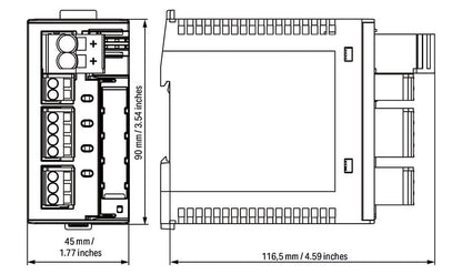 787-1664/212-1000 WAGO Interruptor electrónico; 4 canales; Tensión de entrada 24V DC; ajustable 2 … 12A; Limitación activa de la corriente