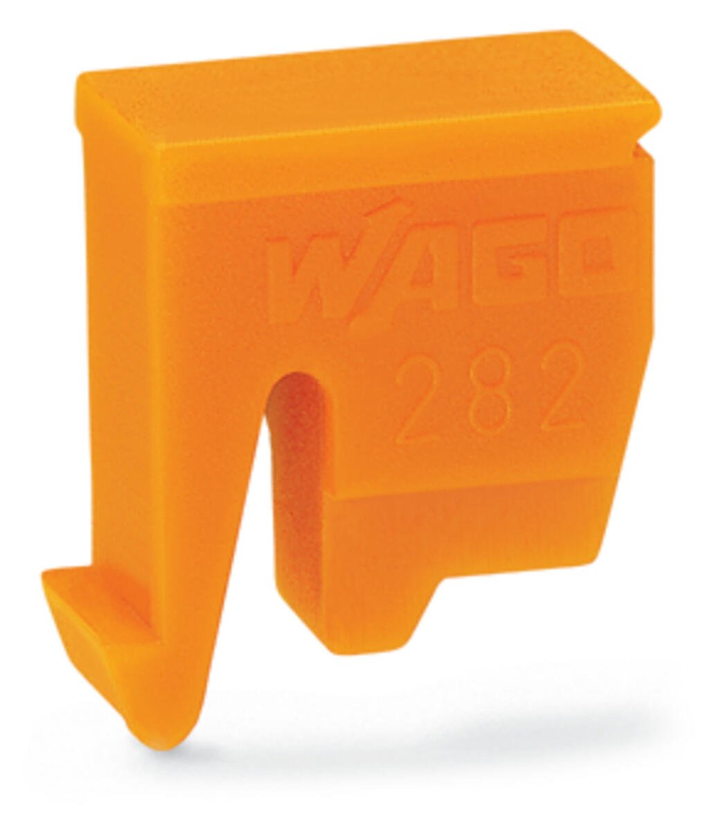 282-137 WAGO Llave de anclaje; para asegurar el seccionador; encastrable; Naranja
