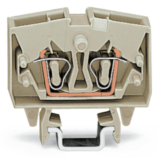 264-120 WAGO Mini-borna de paso para 2 conductores; Gris claro