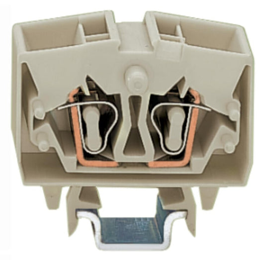 264-220 WAGO Mini-borna de paso para 4 conductores; Gris claro