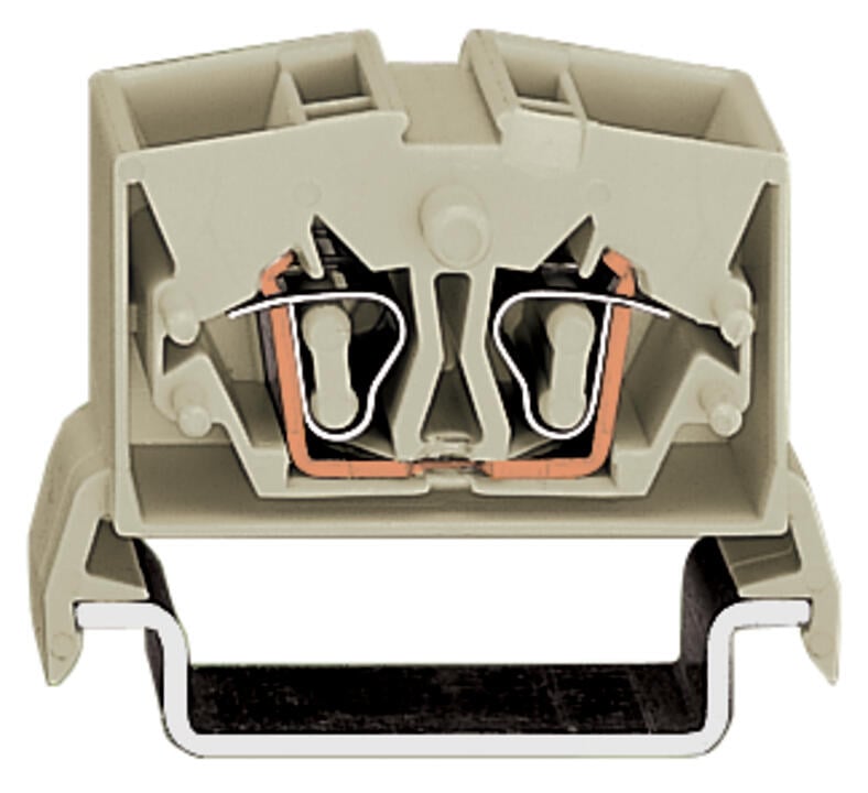 264-225 WAGO Mini-borna de paso para 4 conductores; Gris claro