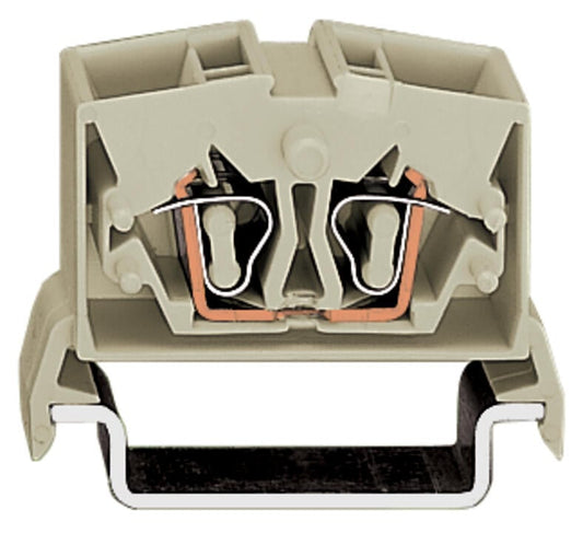264-225 WAGO Mini-borna de paso para 4 conductores; Gris claro