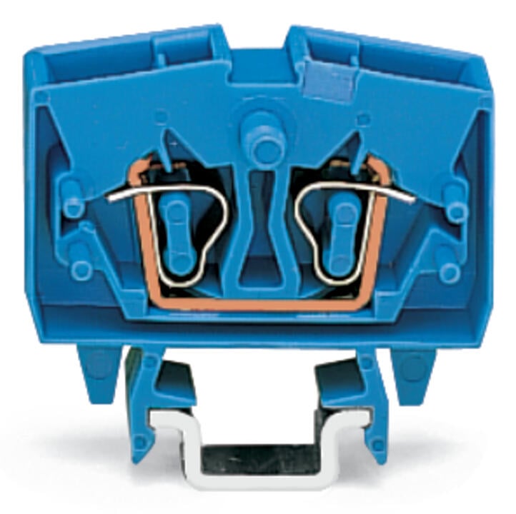 264-704 WAGO Mini-borna de paso para 2 conductores; Azul