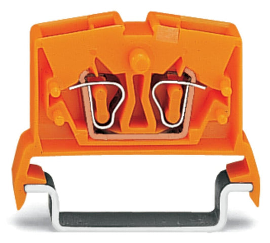264-716 WAGO Mini-borna de paso para 2 conductores; Naranja