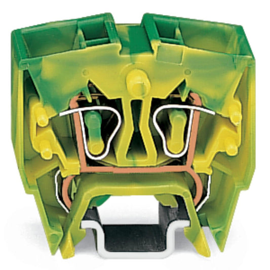 264-727/999-950 WAGO Mini-bornas de carril de 4 conductores; Verde-amarillo