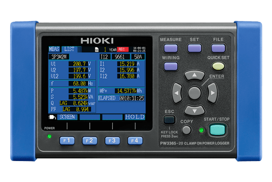 PW3365-20 HIOKI Registrador de energí­a (W PW9020 Sensores de voltaje sin contacto)