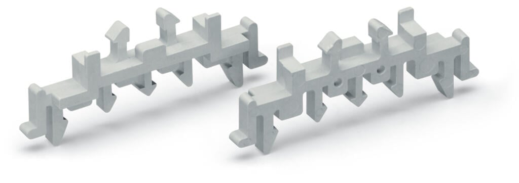 288-002 WAGO Pie combinado; encajable; Apropiado para TS 15, TS 35 y TS 32; gris