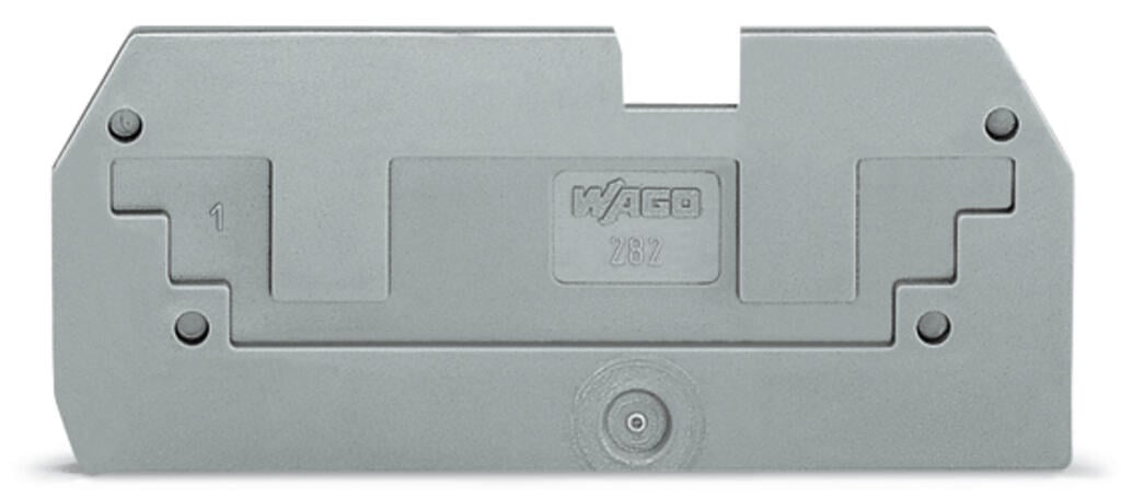 282-357 WAGO Placa de tapa reductora; espesor 1 mm; Gris