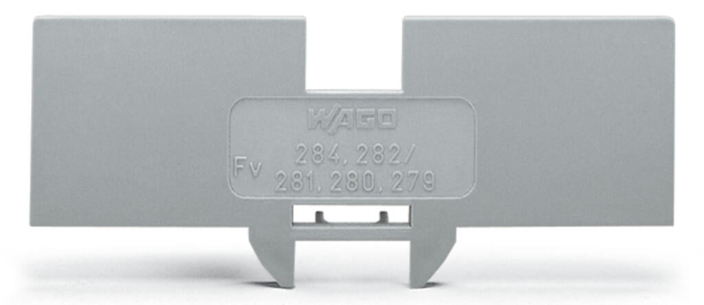 284-334 WAGO Placa de tapa reductora; espesor 1 mm; Gris