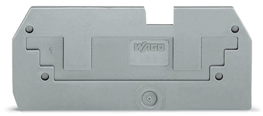 284-357 WAGO Placa de tapa reductora; espesor 1 mm; Gris