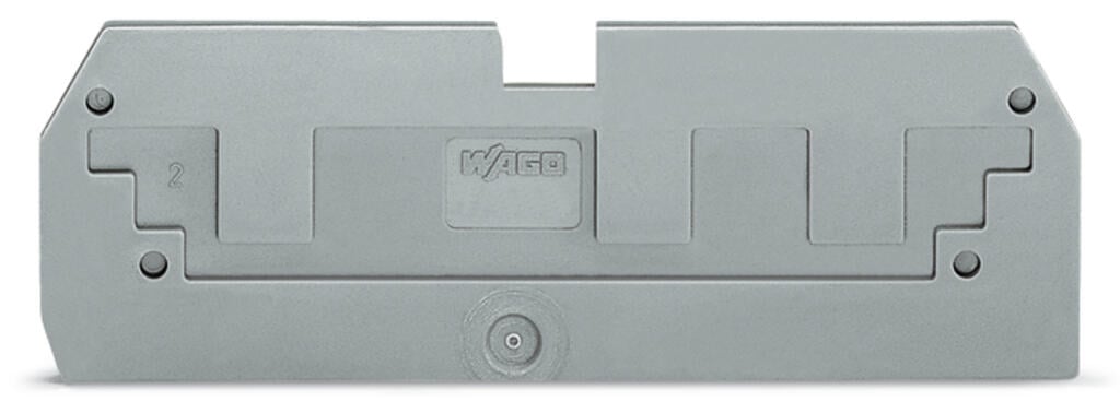284-358 WAGO Placa de tapa reductora; espesor 1 mm; Gris