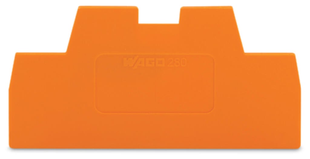 280-366 WAGO Placa distanciadora; espesor 1,1 mm; Naranja