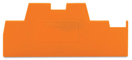 280-369 WAGO Placa distanciadora; espesor 1,1 mm; Naranja