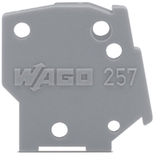 257-700 WAGO Placa final; encajable; espesor 1 mm; verde claro