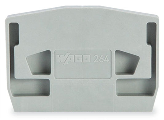 264-374 WAGO Placa final; para bornas con tetones de fijación; espesor 4 mm; Naranja