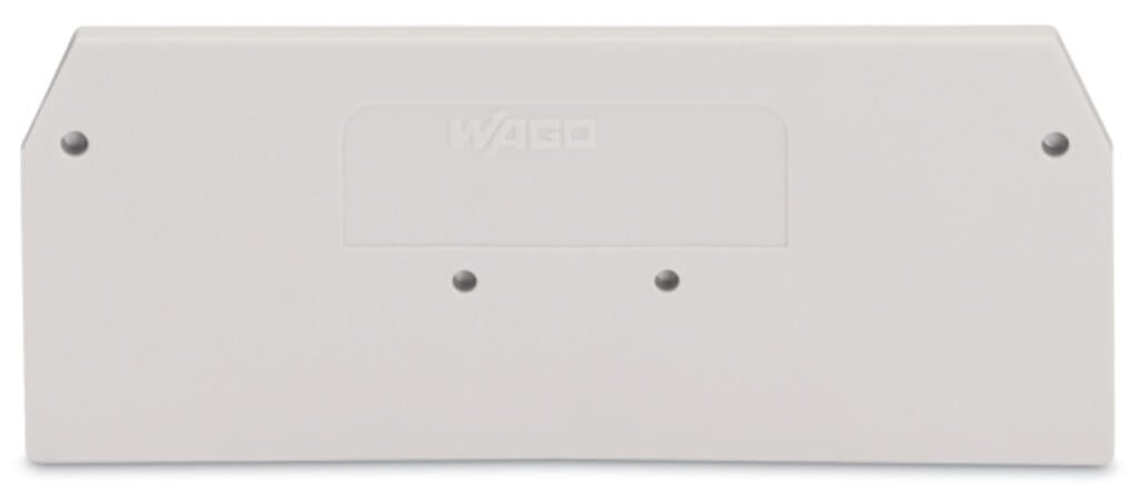 279-341 WAGO Placa final e intermedia; espesor 2 mm; Gris claro