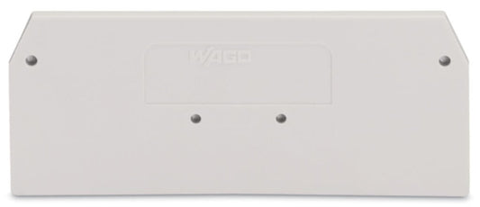 279-341 WAGO Placa final e intermedia; espesor 2 mm; Gris claro