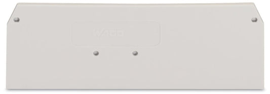 279-348 WAGO Placa final e intermedia; espesor 2 mm; Gris claro