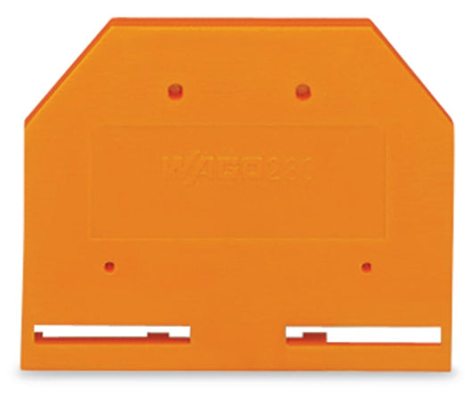 280-302 WAGO Placa final e intermedia; espesor 2,5 mm; Naranja