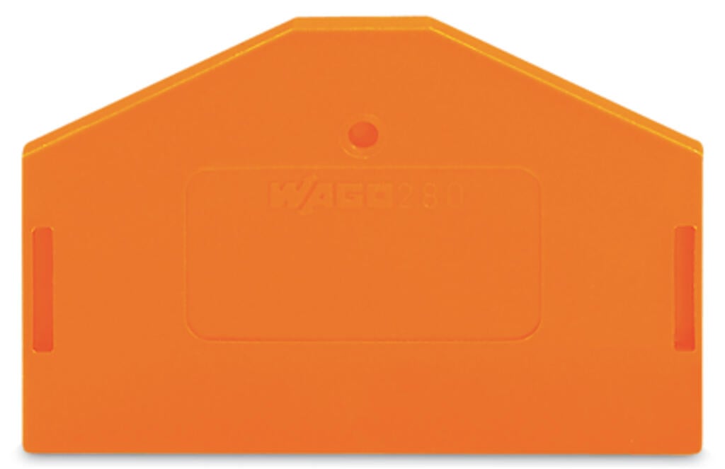 280-313 WAGO Placa final e intermedia; espesor 2,5 mm; Naranja