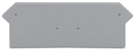 280-316 WAGO Placa final e intermedia; espesor 2,5 mm; Gris