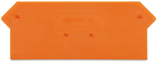280-317 WAGO Placa final e intermedia; espesor 2,5 mm; Naranja