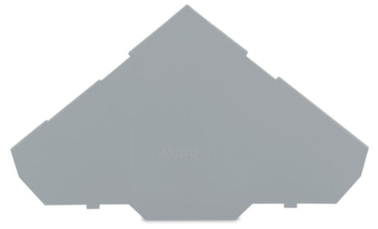 280-319 WAGO Placa final e intermedia; espesor 1 mm; para bornas de tres pisos; Gris