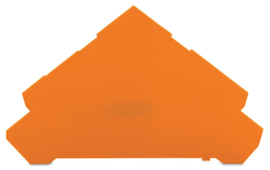 280-323 WAGO Placa final e intermedia; espesor 1 mm; para bornas de cuatro pisos; Naranja