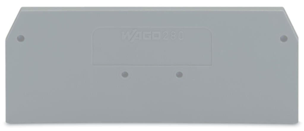 280-324 WAGO Placa final e intermedia; espesor 2,5 mm; Gris