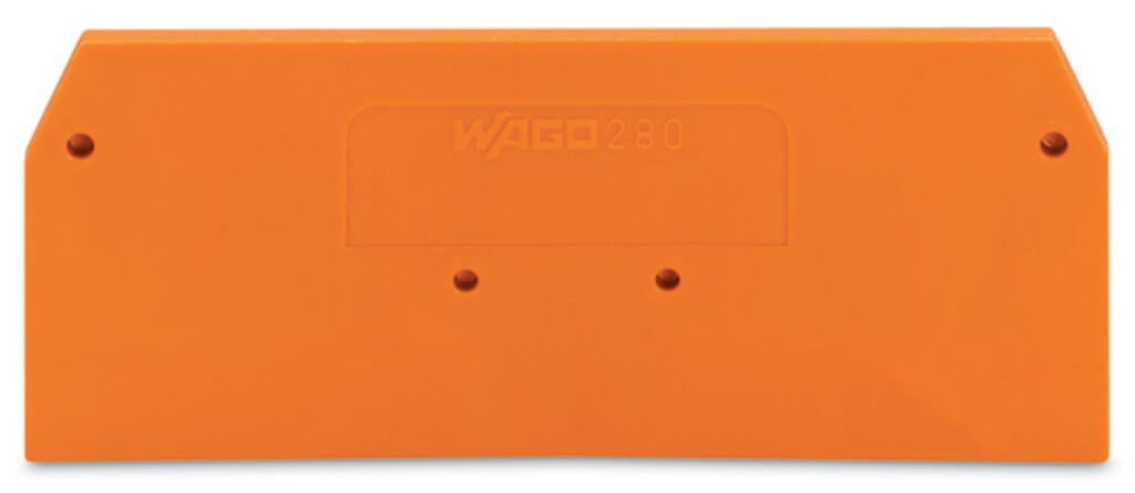 280-326 WAGO Placa final e intermedia; espesor 2,5 mm; Naranja