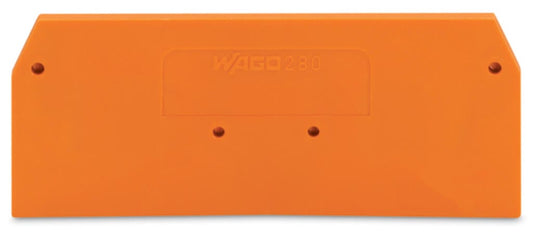 280-326 WAGO Placa final e intermedia; espesor 2,5 mm; Naranja