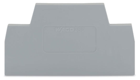 280-340 WAGO Placa final e intermedia; espesor 2,5 mm; Gris