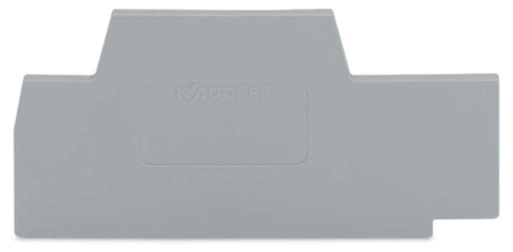 280-342 WAGO Placa final e intermedia; espesor 2,5 mm; Gris