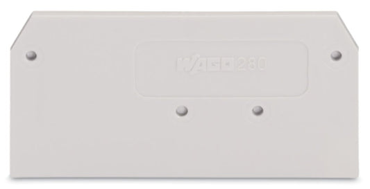 280-356 WAGO Placa final e intermedia; espesor 2,5 mm; gris claro