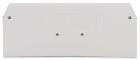 280-358 WAGO Placa final e intermedia; espesor 2,5 mm; gris claro
