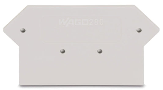 280-362 WAGO Placa final e intermedia; espesor 2,5 mm; Gris claro