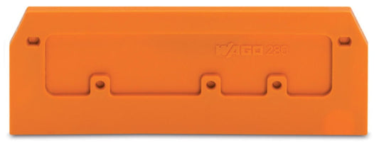 280-371 WAGO Placa final e intermedia; espesor 2,5 mm; Naranja