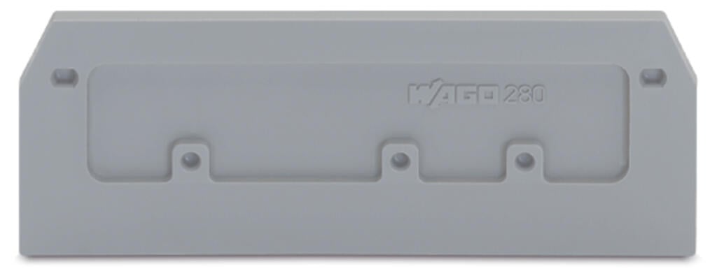 280-374 WAGO Placa final e intermedia; espesor 2,5 mm; Gris