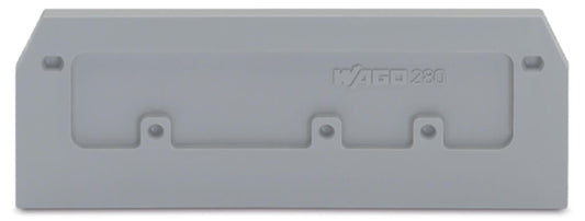 280-374 WAGO Placa final e intermedia; espesor 2,5 mm; Gris
