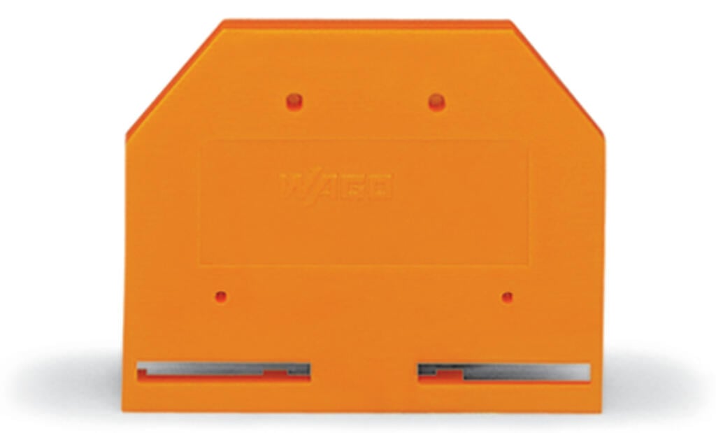 281-302 WAGO Placa final e intermedia; espesor 3 mm; Naranja