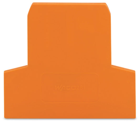 281-309 WAGO Placa final e intermedia; espesor 2,5 mm; Naranja