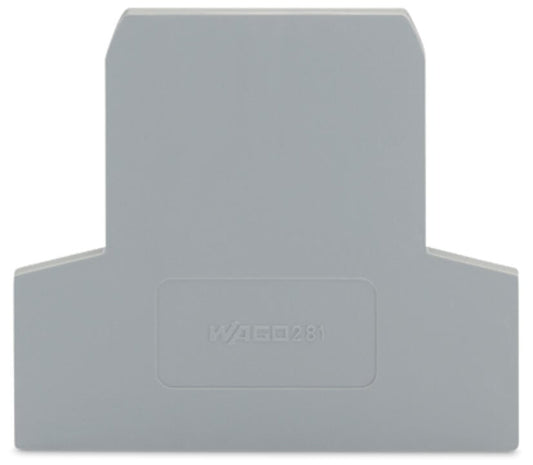 281-311 WAGO Placa final e intermedia; espesor 2,5 mm; Gris