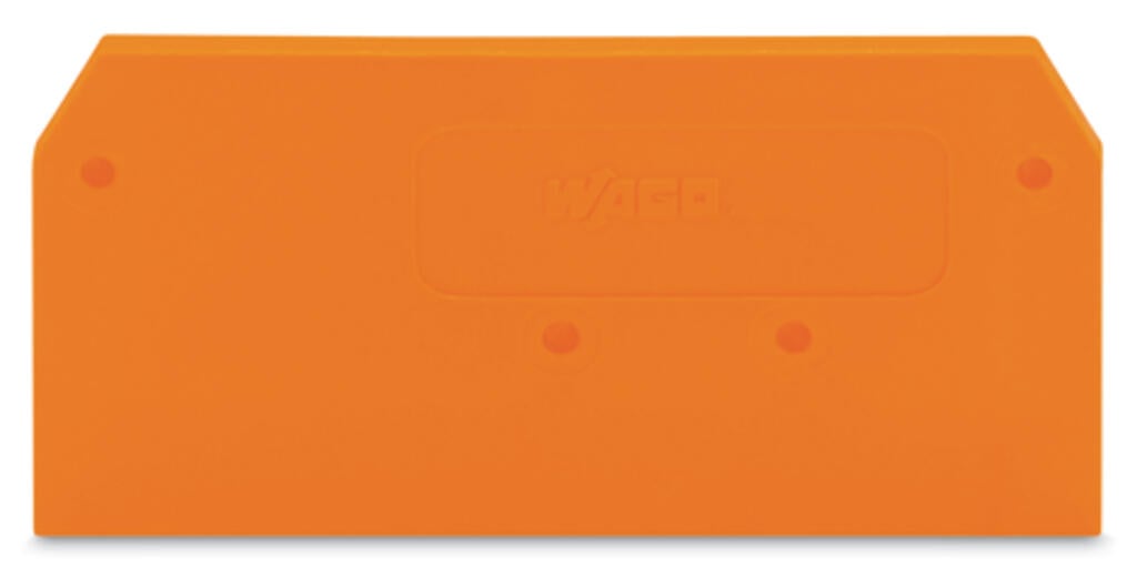 281-329 WAGO Placa final e intermedia; espesor 2,5 mm; Naranja