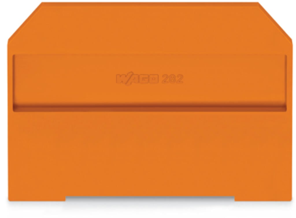 282-312 WAGO Placa final e intermedia; espesor 4 mm; Naranja