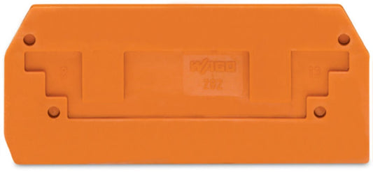 282-328 WAGO Placa final e intermedia; espesor 2,5 mm; naranja