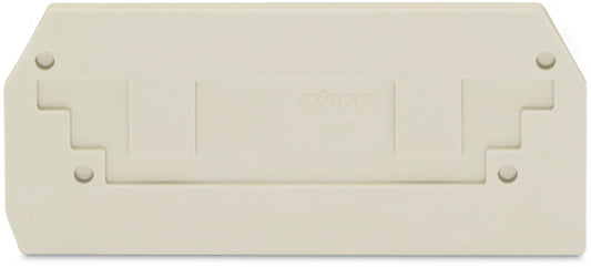 282-330 WAGO Placa final e intermedia; espesor 2,5 mm; Gris claro