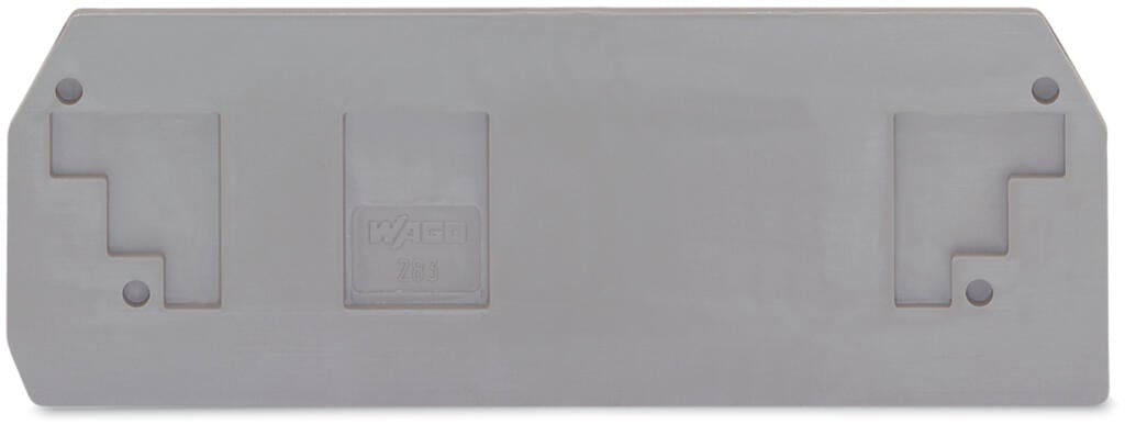 283-350 WAGO Placa final e intermedia; espesor 2,5 mm; Gris