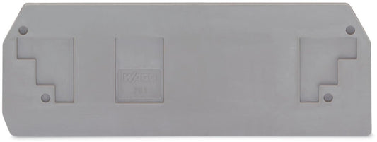 283-354 WAGO Placa final e intermedia; espesor 2,5 mm; gris claro